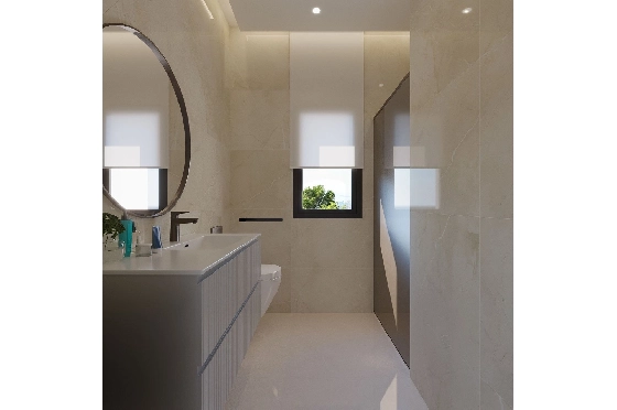 Villa in Finestrat zu verkaufen, Espace de vie 175 m², Zustand Erstbezug, + fussboden, Klimaanlage, Terrain 455 m², 3 Chambres &agrave; coucher, 3 Badezimmer, Pool, ref.: HA-FIN-106-E01-12