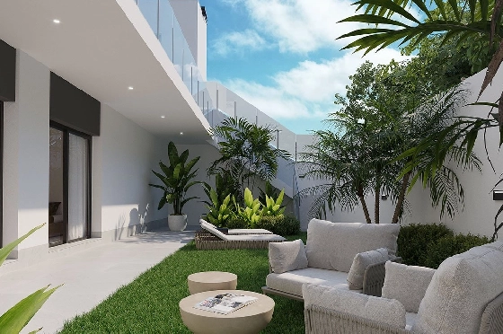 Villa in Finestrat zu verkaufen, Espace de vie 175 m², Zustand Erstbezug, + fussboden, Klimaanlage, Terrain 455 m², 3 Chambres &agrave; coucher, 3 Badezimmer, Pool, ref.: HA-FIN-106-E01-6