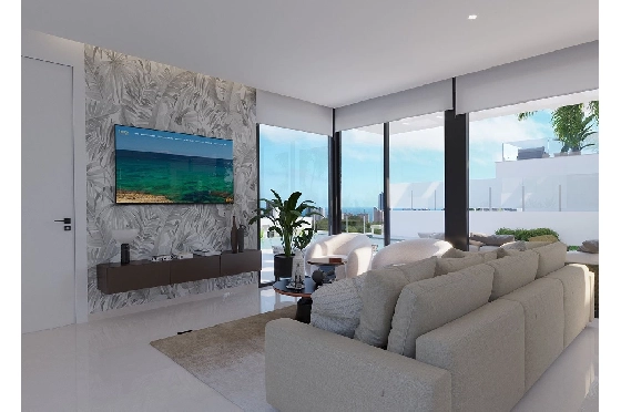 Villa in Finestrat zu verkaufen, Espace de vie 175 m², Zustand Erstbezug, + fussboden, Klimaanlage, Terrain 455 m², 3 Chambres &agrave; coucher, 3 Badezimmer, Pool, ref.: HA-FIN-106-E01-8