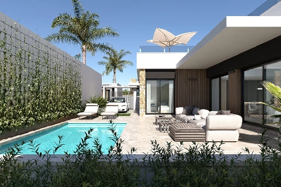 Villa in Ciudad Quesada zu verkaufen, Wohnfläche 167 m², Zustand Erstbezug, Klimaanlage, Grundstück 263 m², 3 Schlafzimmer, 2 Badezimmer, Pool, ref.: HA-CQN-121-E02-3