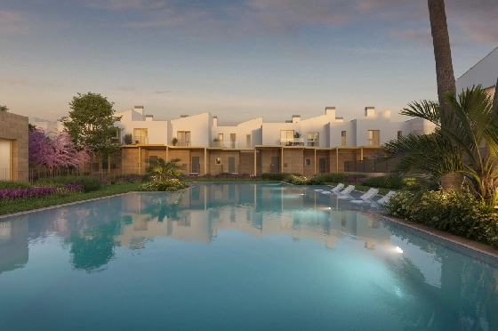 Reihenhaus in El Vergel zu verkaufen, Espace de vie 74 m², Baujahr 2027, Klimaanlage, Terrain 36 m², 2 Chambres &agrave; coucher, 2 Badezimmer, Pool, ref.: TT-AD-18-8