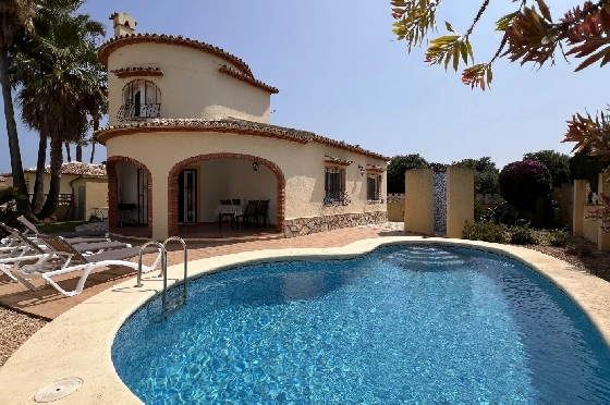 Villa in Els Poblets zu verkaufen, Espace de vie 125 m², Baujahr 2004, Zustand gepflegt, + KLIMA, Klimaanlage, Terrain 400 m², 3 Chambres &agrave; coucher, 3 Badezimmer, Pool, ref.: RG-0525-1