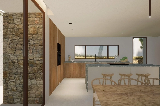 Villa in Moraira zu verkaufen, Espace de vie 340 m², Baujahr 2024, Klimaanlage, Terrain 1070 m², 4 Chambres &agrave; coucher, 4 Badezimmer, Pool, ref.: AM-12145DR-11