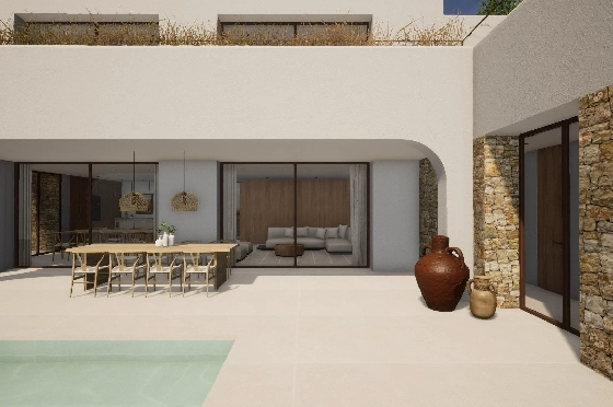 Villa in Moraira zu verkaufen, Espace de vie 340 m², Baujahr 2024, Klimaanlage, Terrain 1070 m², 4 Chambres &agrave; coucher, 4 Badezimmer, Pool, ref.: AM-12145DR-3