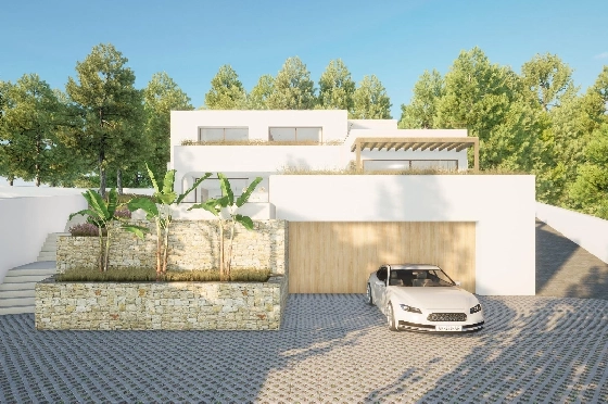 Villa in Moraira zu verkaufen, Espace de vie 340 m², Baujahr 2024, Klimaanlage, Terrain 1070 m², 4 Chambres &agrave; coucher, 4 Badezimmer, Pool, ref.: AM-12145DR-6