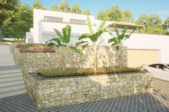 Villa in Moraira zu verkaufen, Espace de vie 340 m², Baujahr 2024, Klimaanlage, Terrain 1070 m², 4 Chambres &agrave; coucher, 4 Badezimmer, Pool, ref.: AM-12145DR-7