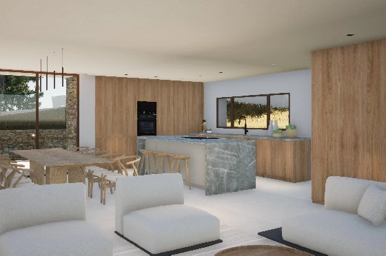Villa in Moraira zu verkaufen, Espace de vie 340 m², Baujahr 2024, Klimaanlage, Terrain 1070 m², 4 Chambres &agrave; coucher, 4 Badezimmer, Pool, ref.: AM-12145DR-8