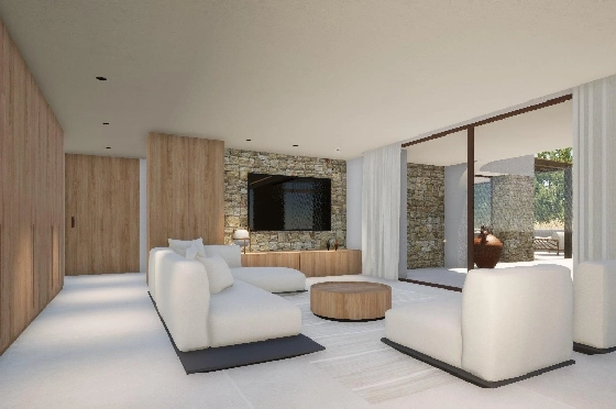 Villa in Moraira zu verkaufen, Espace de vie 340 m², Baujahr 2024, Klimaanlage, Terrain 1070 m², 4 Chambres &agrave; coucher, 4 Badezimmer, Pool, ref.: AM-12145DR-9