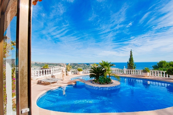 Villa in Moraira zu verkaufen, Espace de vie 300 m², Baujahr 1984, Klimaanlage, Terrain 1615 m², 3 Chambres &agrave; coucher, 2 Badezimmer, Pool, ref.: AM-12279DA-3