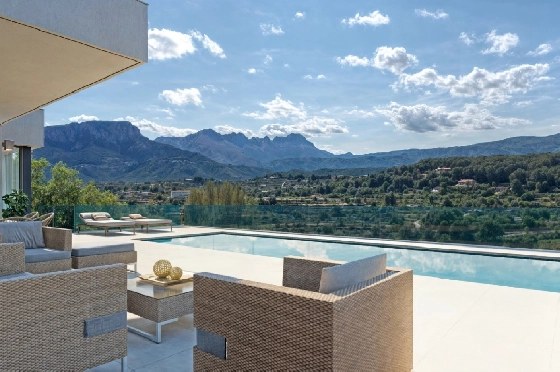 Villa in Calpe zu verkaufen, Espace de vie 190 m², Baujahr 2025, Klimaanlage, Terrain 1000 m², 3 Chambres &agrave; coucher, 3 Badezimmer, Pool, ref.: AM-12431DA-3