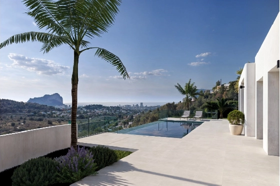 Villa in Calpe zu verkaufen, Espace de vie 217 m², Baujahr 2025, Klimaanlage, Terrain 1001 m², 4 Chambres &agrave; coucher, 3 Badezimmer, Pool, ref.: AM-12434DA-2