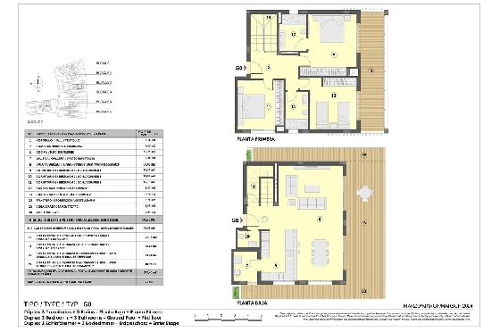Maisonette in Colonia de Sant Jordi zu verkaufen, Espace de vie 229 m², Zustand Erstbezug, + fussboden, Klimaanlage, 3 Chambres &agrave; coucher, 2 Badezimmer, Pool, ref.: HA-MLN-163-A04-10