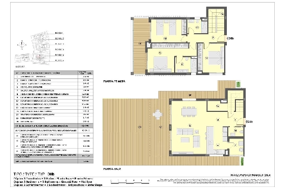 Maisonette in Colonia de Sant Jordi zu verkaufen, Espace de vie 229 m², Zustand Erstbezug, + fussboden, Klimaanlage, 3 Chambres &agrave; coucher, 2 Badezimmer, Pool, ref.: HA-MLN-163-A04-11