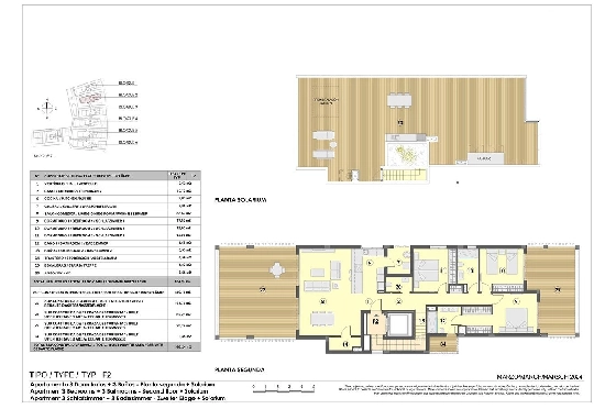Penthouse Apartment in Colonia de Sant Jordi zu verkaufen, Espace de vie 379 m², Zustand Erstbezug, + fussboden, Klimaanlage, 3 Chambres &agrave; coucher, 2 Badezimmer, Pool, ref.: HA-MLN-163-A03-12