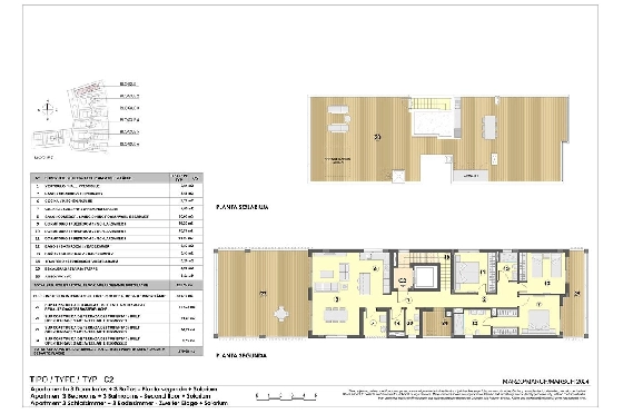Penthouse Apartment in Colonia de Sant Jordi zu verkaufen, Espace de vie 379 m², Zustand Erstbezug, + fussboden, Klimaanlage, 3 Chambres &agrave; coucher, 2 Badezimmer, Pool, ref.: HA-MLN-163-A03-13