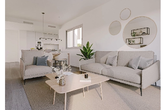 Penthouse Apartment in Colonia de Sant Jordi zu verkaufen, Espace de vie 379 m², Zustand Erstbezug, + fussboden, Klimaanlage, 3 Chambres &agrave; coucher, 2 Badezimmer, Pool, ref.: HA-MLN-163-A03-5