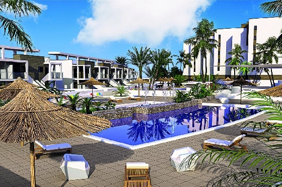 Etagen Apartment in Mil Palmeras zu verkaufen, Espace de vie 102 m², Zustand Erstbezug, 3 Chambres &agrave; coucher, 2 Badezimmer, Pool, ref.: HA-MPN-123-A02-1