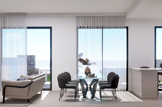 Erdgeschoss Apartment in Finestrat zu verkaufen, Espace de vie 176 m², Zustand Erstbezug, 3 Chambres &agrave; coucher, 2 Badezimmer, Pool, ref.: HA-FIN-317-A03-14