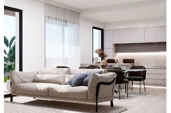 Erdgeschoss Apartment in Finestrat zu verkaufen, Espace de vie 176 m², Zustand Erstbezug, 3 Chambres &agrave; coucher, 2 Badezimmer, Pool, ref.: HA-FIN-317-A03-15