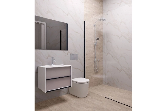 Erdgeschoss Apartment in Finestrat zu verkaufen, Espace de vie 176 m², Zustand Erstbezug, 3 Chambres &agrave; coucher, 2 Badezimmer, Pool, ref.: HA-FIN-317-A03-3