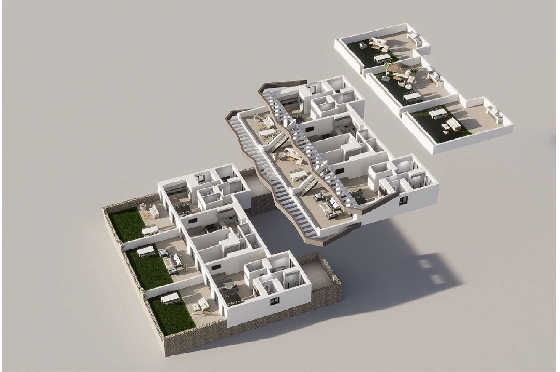 Erdgeschoss Apartment in Finestrat zu verkaufen, Espace de vie 176 m², Zustand Erstbezug, 3 Chambres &agrave; coucher, 2 Badezimmer, Pool, ref.: HA-FIN-317-A03-4