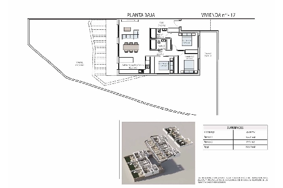 Erdgeschoss Apartment in Finestrat zu verkaufen, Espace de vie 176 m², Zustand Erstbezug, 3 Chambres &agrave; coucher, 2 Badezimmer, Pool, ref.: HA-FIN-317-A03-7