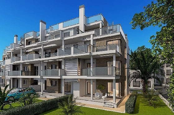 Penthouse Apartment in Denia zu verkaufen, Espace de vie 191 m², Zustand Erstbezug, 3 Chambres &agrave; coucher, 2 Badezimmer, Pool, ref.: HA-DEN-141-A03-3