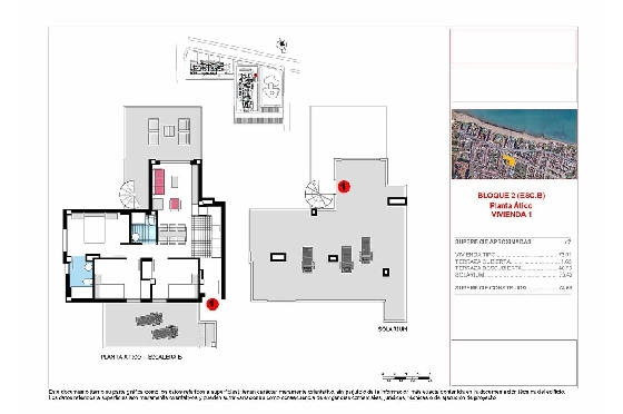 Penthouse Apartment in Denia zu verkaufen, Espace de vie 191 m², Zustand Erstbezug, 3 Chambres &agrave; coucher, 2 Badezimmer, Pool, ref.: HA-DEN-141-A03-5