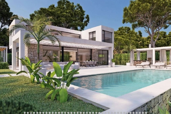 Villa in Javea zu verkaufen, Espace de vie 250 m², Baujahr 2024, Klimaanlage, Terrain 1003 m², 4 Chambres &agrave; coucher, 3 Badezimmer, Pool, ref.: PR-PPS3198-2