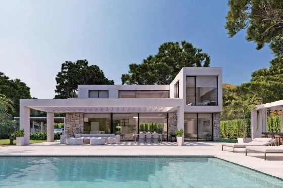 Villa in Javea zu verkaufen, Espace de vie 250 m², Baujahr 2024, Klimaanlage, Terrain 1003 m², 4 Chambres &agrave; coucher, 3 Badezimmer, Pool, ref.: PR-PPS3198-3