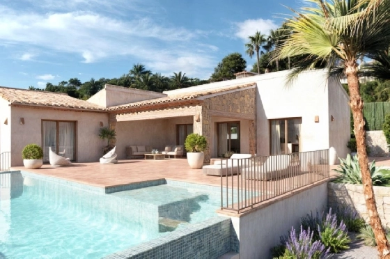 Villa in Javea zu verkaufen, Espace de vie 270 m², Baujahr 2025, Klimaanlage, Terrain 1000 m², 3 Chambres &agrave; coucher, 3 Badezimmer, Pool, ref.: PR-PPS3199NB-1