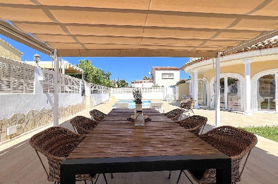 Villa in Els Poblets(Ptda. Revoltes) zu verkaufen, Espace de vie 234 m², Baujahr 2004, Zustand gepflegt, + Zentralheizung, Klimaanlage, Terrain 614 m², 4 Chambres &agrave; coucher, 3 Badezimmer, Pool, ref.: AS-1425-46