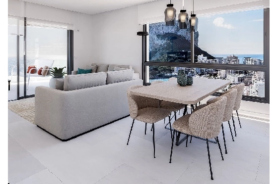 Etagen Apartment in Calpe zu verkaufen, Espace de vie 65 m², Zustand Erstbezug, Klimaanlage, 1 Chambres &agrave; coucher, 1 Badezimmer, Pool, ref.: HA-CAN-150-A01-5