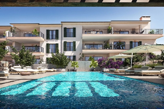 Etagen Apartment in Capdepera zu verkaufen, Espace de vie 98 m², Zustand Erstbezug, Klimaanlage, 2 Chambres &agrave; coucher, 2 Badezimmer, Pool, ref.: HA-MLN-435-A01-15