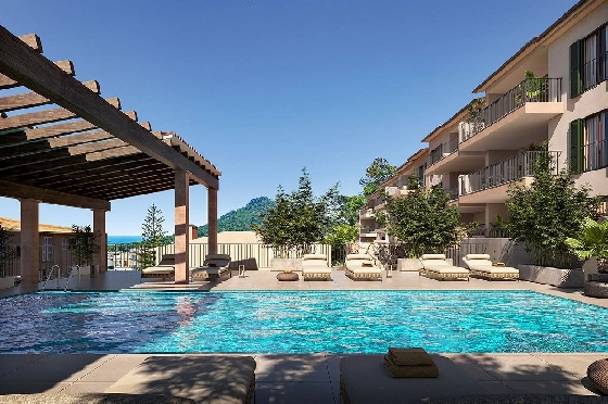 Etagen Apartment in Capdepera zu verkaufen, Espace de vie 98 m², Zustand Erstbezug, Klimaanlage, 2 Chambres &agrave; coucher, 2 Badezimmer, Pool, ref.: HA-MLN-435-A01-2