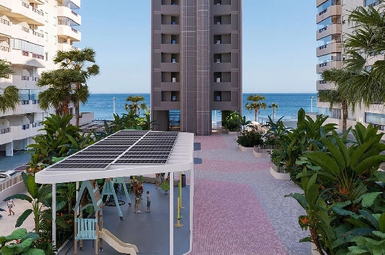 Etagen Apartment in Calpe zu verkaufen, Espace de vie 109 m², Zustand Erstbezug, Klimaanlage, 2 Chambres &agrave; coucher, 2 Badezimmer, Pool, ref.: HA-CAN-150-A02-8