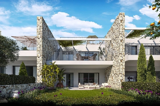 Erdgeschoss Apartment in Sant Elm zu verkaufen, Espace de vie 112 m², Zustand Erstbezug, Klimaanlage, 3 Chambres &agrave; coucher, 2 Badezimmer, Pool, ref.: HA-MLN-434-A01-3