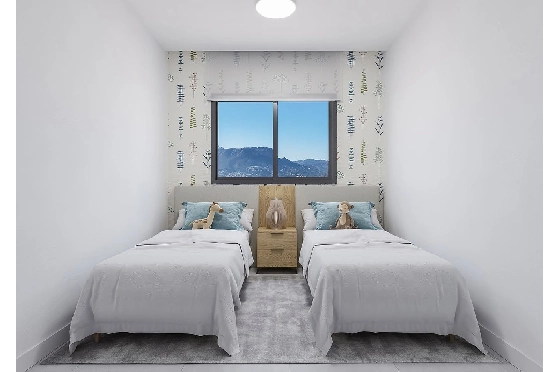 Etagen Apartment in Calpe zu verkaufen, Espace de vie 125 m², Zustand Erstbezug, Klimaanlage, 3 Chambres &agrave; coucher, 2 Badezimmer, Pool, ref.: HA-CAN-150-A03-7