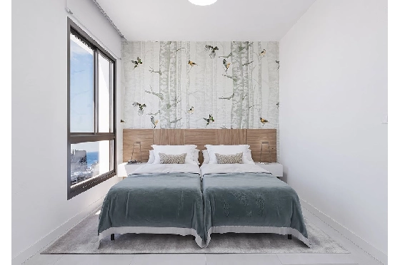 Etagen Apartment in Calpe zu verkaufen, Espace de vie 125 m², Zustand Erstbezug, Klimaanlage, 3 Chambres &agrave; coucher, 2 Badezimmer, Pool, ref.: HA-CAN-150-A03-8