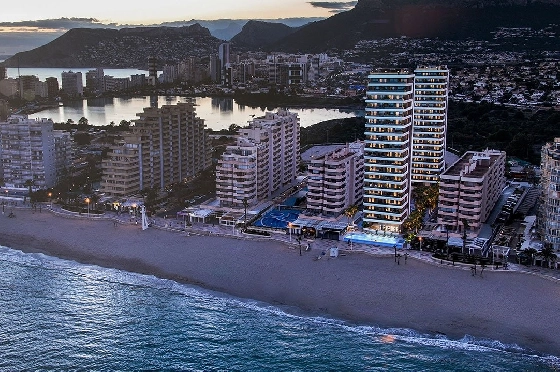 Maisonette in Calpe zu verkaufen, Espace de vie 228 m², Zustand Erstbezug, Klimaanlage, 3 Chambres &agrave; coucher, 3 Badezimmer, Pool, ref.: HA-CAN-150-A04-11