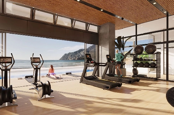 Maisonette in Calpe zu verkaufen, Espace de vie 228 m², Zustand Erstbezug, Klimaanlage, 3 Chambres &agrave; coucher, 3 Badezimmer, Pool, ref.: HA-CAN-150-A04-3