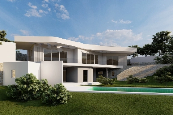 Villa in Javea zu verkaufen, Espace de vie 350 m², Baujahr 2025, Klimaanlage, Terrain 1000 m², 3 Chambres &agrave; coucher, 2 Badezimmer, Pool, ref.: AM-12492DA-22