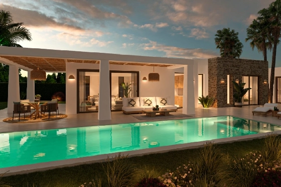 Villa in Javea zu verkaufen, Espace de vie 200 m², Baujahr 2025, Klimaanlage, Terrain 1000 m², 4 Chambres &agrave; coucher, 3 Badezimmer, Pool, ref.: AM-12500DR-2