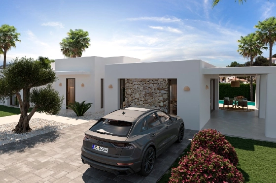 Villa in Javea zu verkaufen, Espace de vie 200 m², Baujahr 2025, Klimaanlage, Terrain 1000 m², 4 Chambres &agrave; coucher, 3 Badezimmer, Pool, ref.: AM-12500DR-3