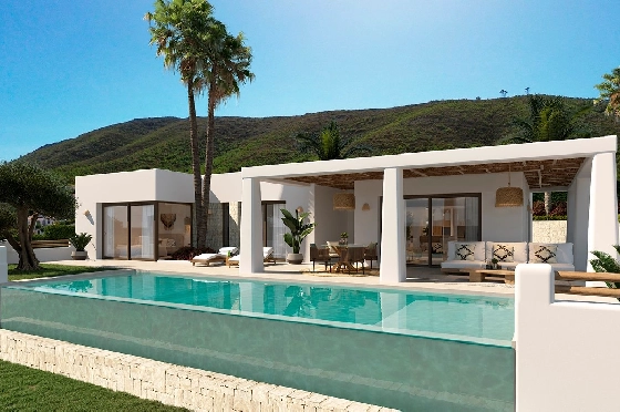 Villa in Javea zu verkaufen, Espace de vie 200 m², Baujahr 2025, Klimaanlage, Terrain 1000 m², 3 Chambres &agrave; coucher, 4 Badezimmer, Pool, ref.: AM-12502DR-1