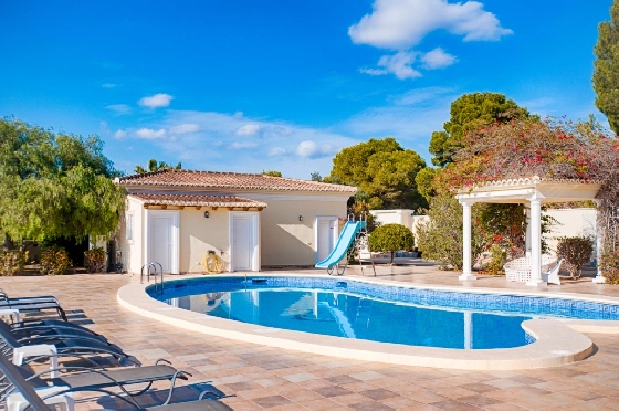 Villa in Moraira zu verkaufen, Espace de vie 466 m², Baujahr 2005, Klimaanlage, Terrain 2040 m², 5 Chambres &agrave; coucher, 5 Badezimmer, Pool, ref.: AM-12515DR-10