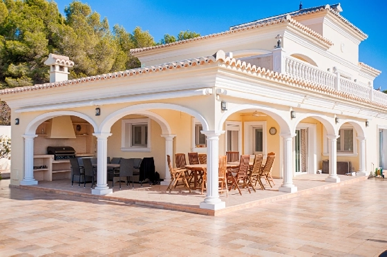 Villa in Moraira zu verkaufen, Espace de vie 466 m², Baujahr 2005, Klimaanlage, Terrain 2040 m², 5 Chambres &agrave; coucher, 5 Badezimmer, Pool, ref.: AM-12515DR-21