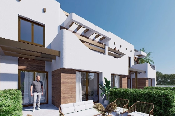 Erdgeschoss Apartment in Torre de la Horadada zu verkaufen, Espace de vie 85 m², Zustand Erstbezug, 2 Chambres &agrave; coucher, 2 Badezimmer, Pool, ref.: HA-THN-450-A01-11
