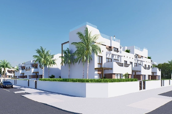 Erdgeschoss Apartment in Torre de la Horadada zu verkaufen, Espace de vie 85 m², Zustand Erstbezug, 2 Chambres &agrave; coucher, 2 Badezimmer, Pool, ref.: HA-THN-450-A01-5
