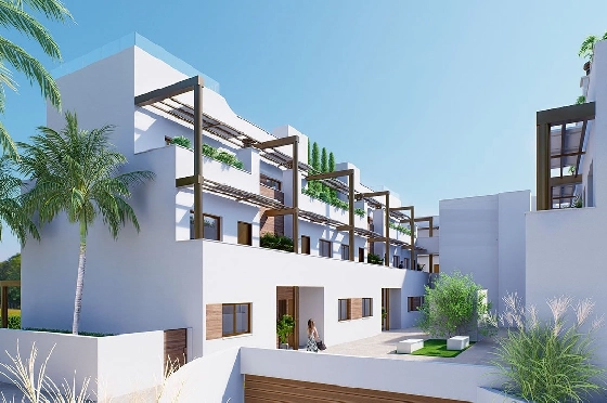 Erdgeschoss Apartment in Torre de la Horadada zu verkaufen, Espace de vie 85 m², Zustand Erstbezug, 2 Chambres &agrave; coucher, 2 Badezimmer, Pool, ref.: HA-THN-450-A01-6